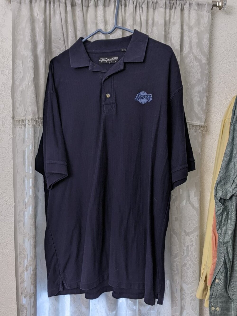 Los Angeles Lakers Polo shirt XL Reebok golf
